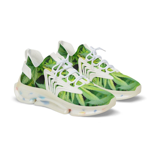 Men's Weed Leaves Mesh Sneakers