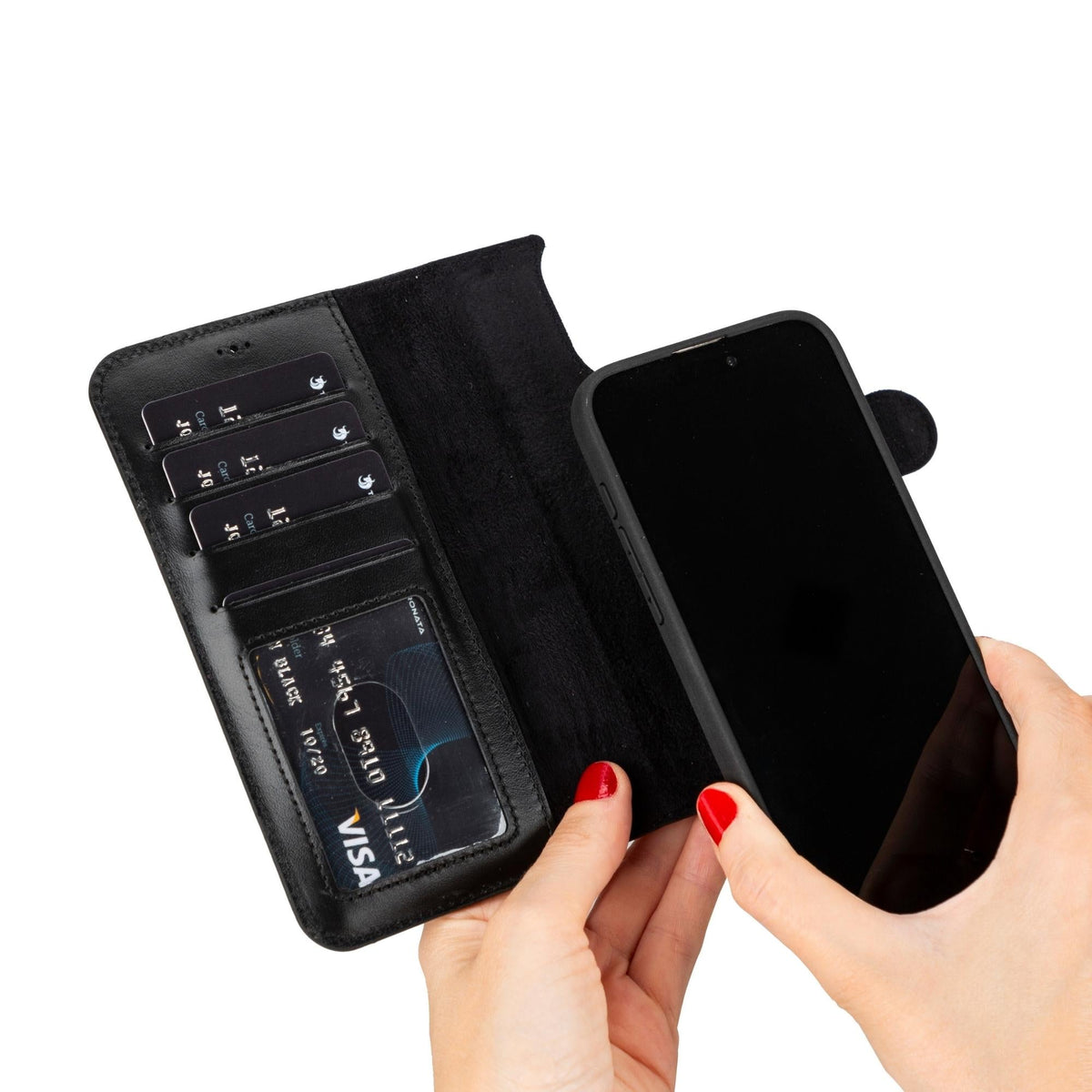 Casper iPhone 14 Series Detachable Leather Wallet Case