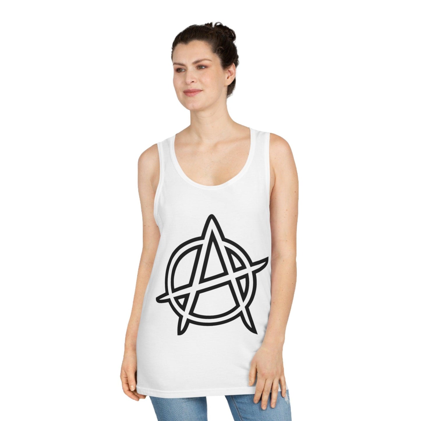 Anarchy Symbol Punker Unisex Softstyle™ Tank Top