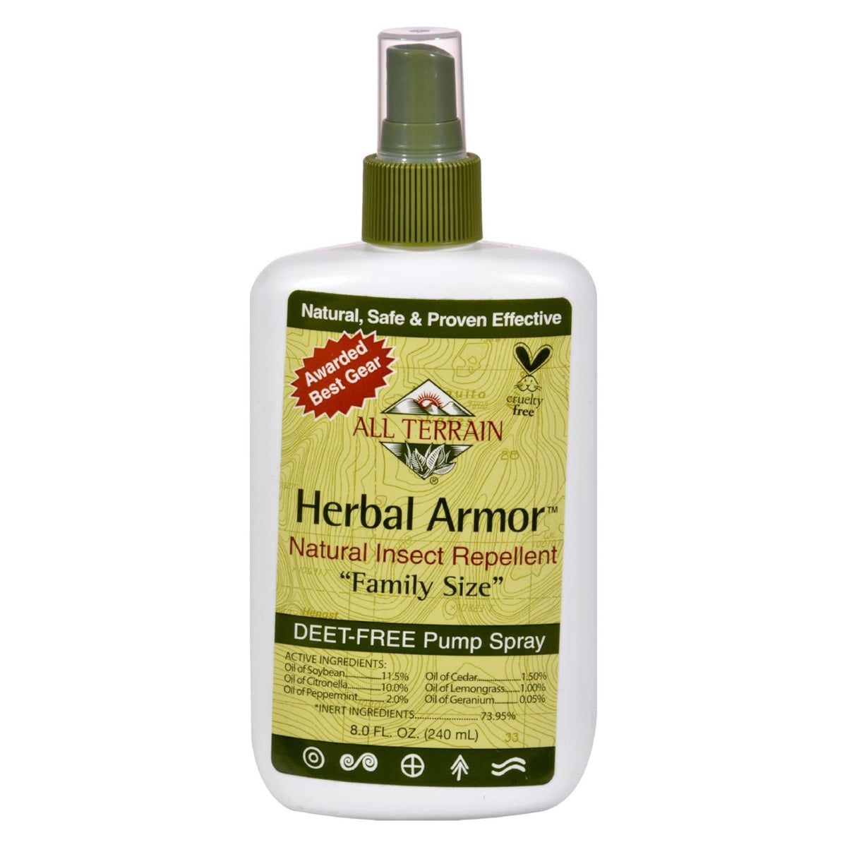 Herbal Armor Natural Insect Repellent Family 8oz