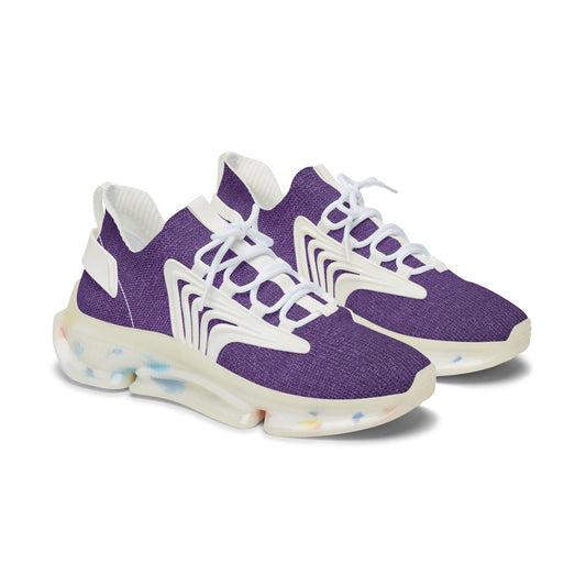 Faux Purple Silk Women's Mesh Sneakers
