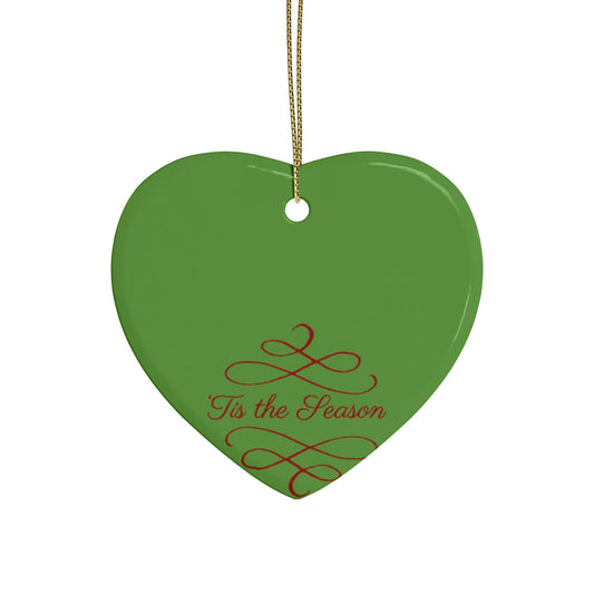 Tis The Season Christmas Tree Ceramic Ornaments (1pcs, 5pcs, 10pcs, 20pcs)