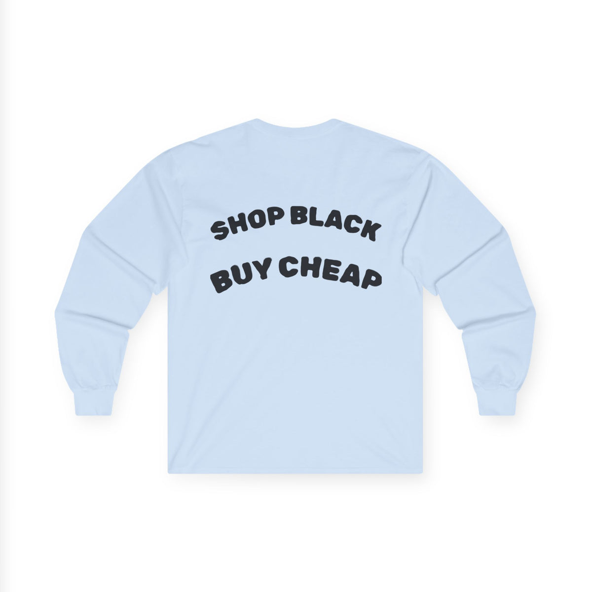Unisex Long Sleeve Tee - Shop Black, Buy Cheap, Trendy Gift for Shoppers, Sustainable Fashion, Everyday Wear, Casual Style