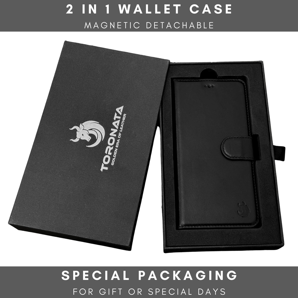Vegas Premium Leather iPhone 15 Wallet Case with MagSafe | Detachable RFID Blocking Luxury Wallet