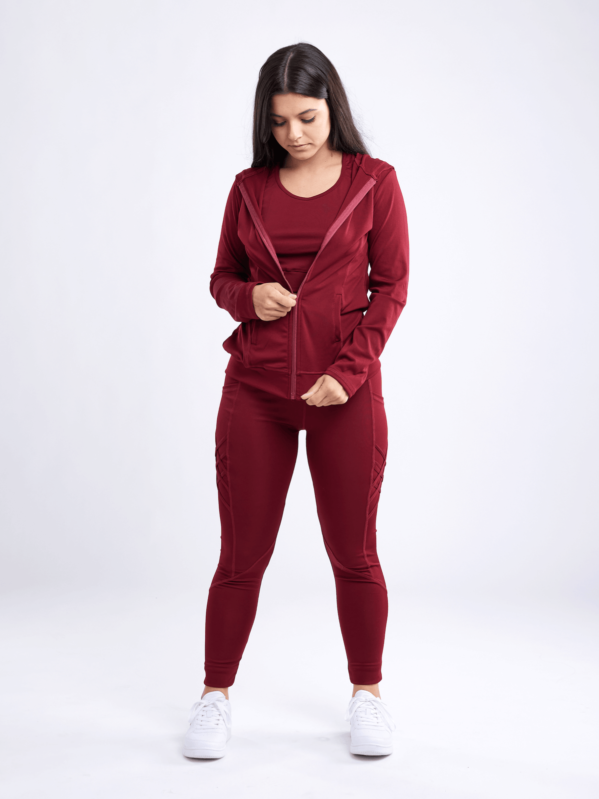 JupiterGear High-Waisted Criss-Cross Training Leggings with Hip Pockets