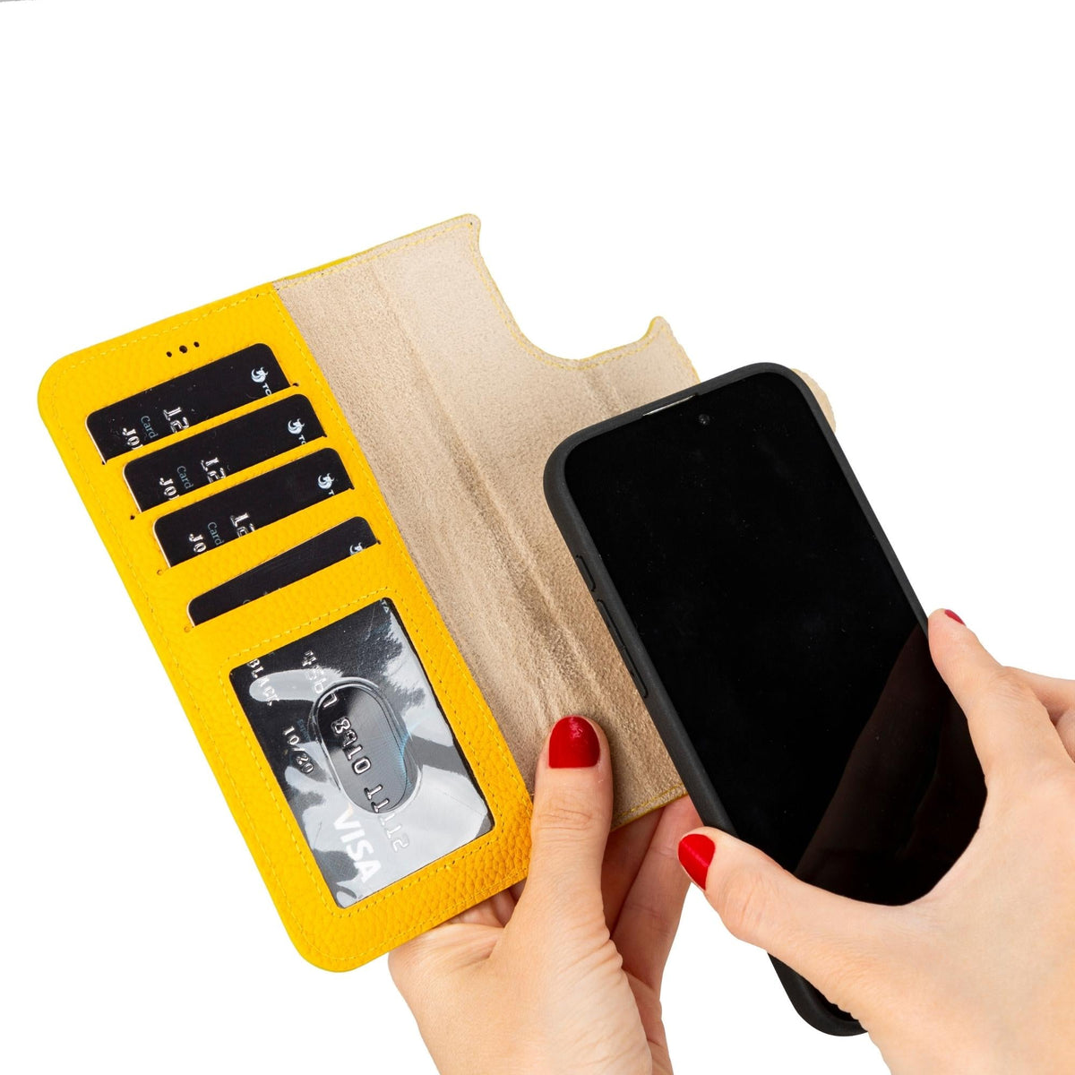 Casper iPhone 14 Series Detachable Leather Wallet Case