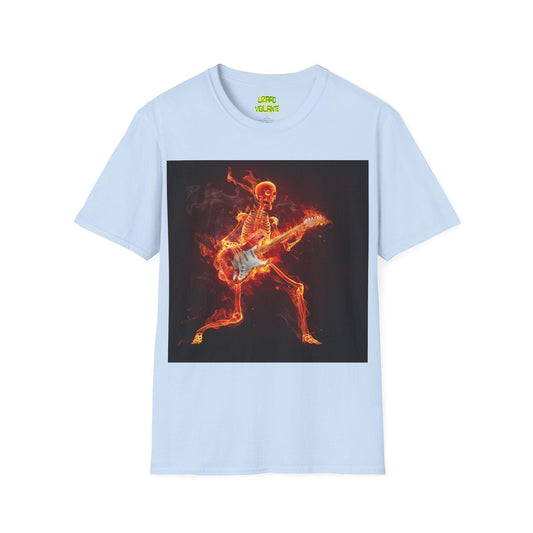 Fiery Guitarist Unisex Softstyle T-Shirt