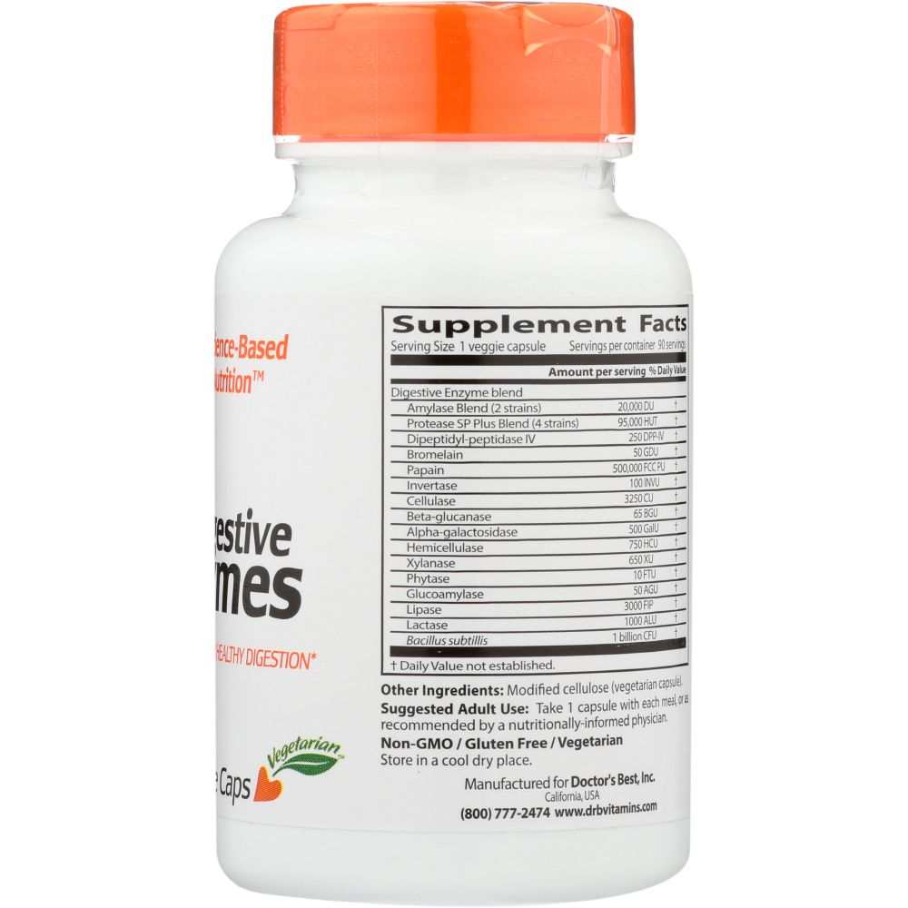 DOCTORS BEST: Digestive Enzymes, 90 vc