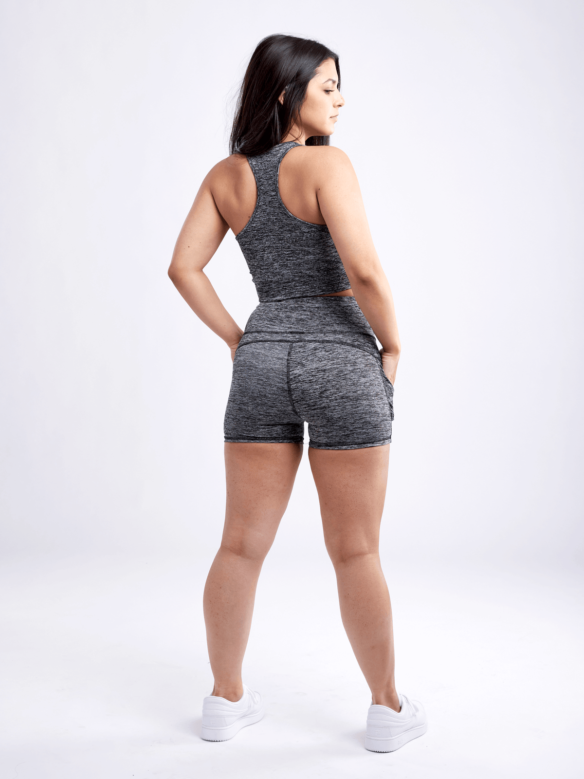 JupiterGear High-Waisted Athletic Shorts with Side Pockets