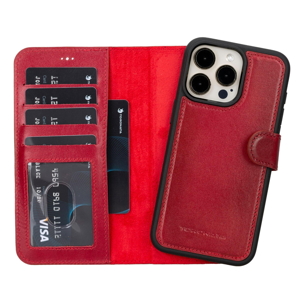 Casper iPhone 14 Series Detachable Leather Wallet Case