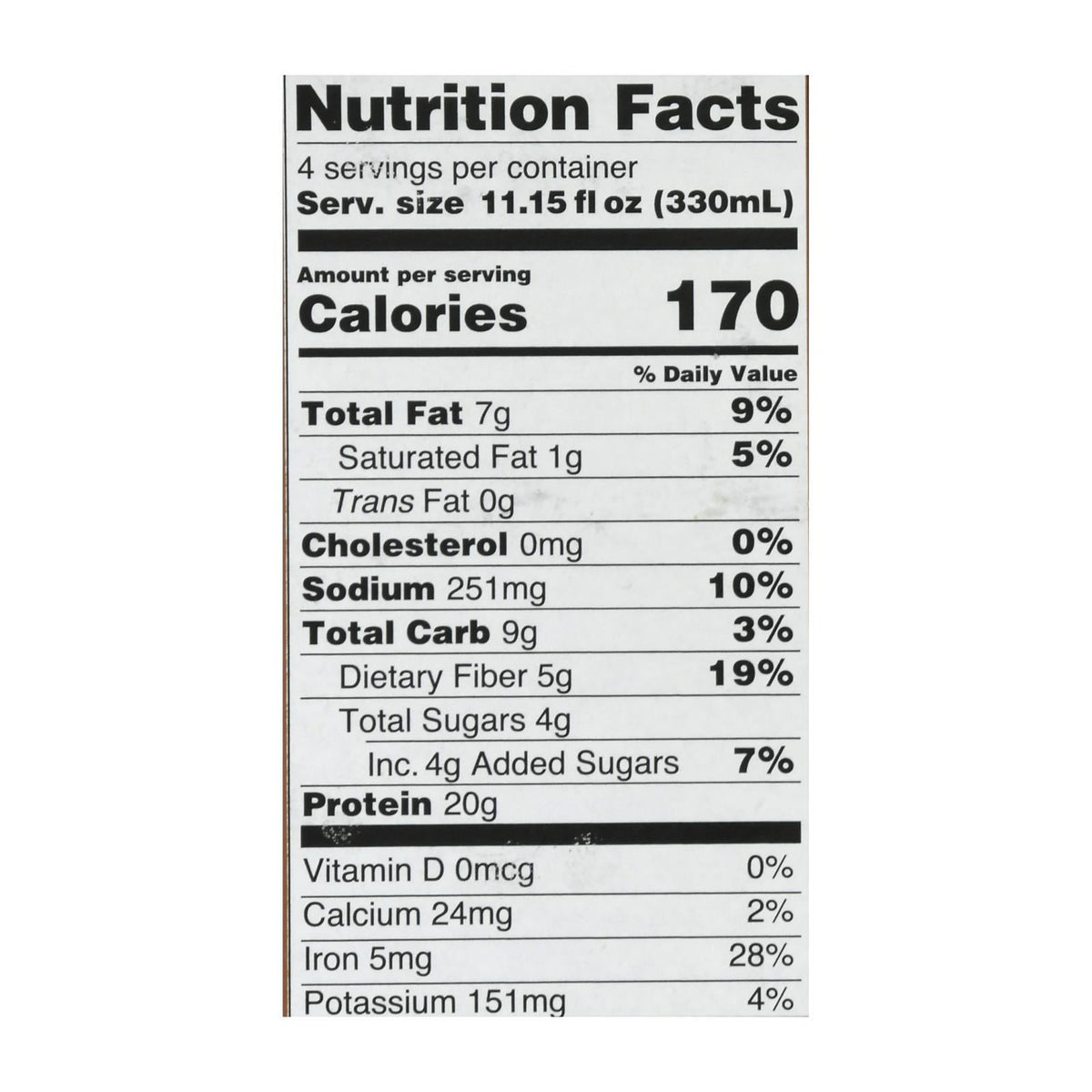Only What You Need - Plnt Bsd Dark Chocolate Pro Shk - Case of 3-4/11.14Z