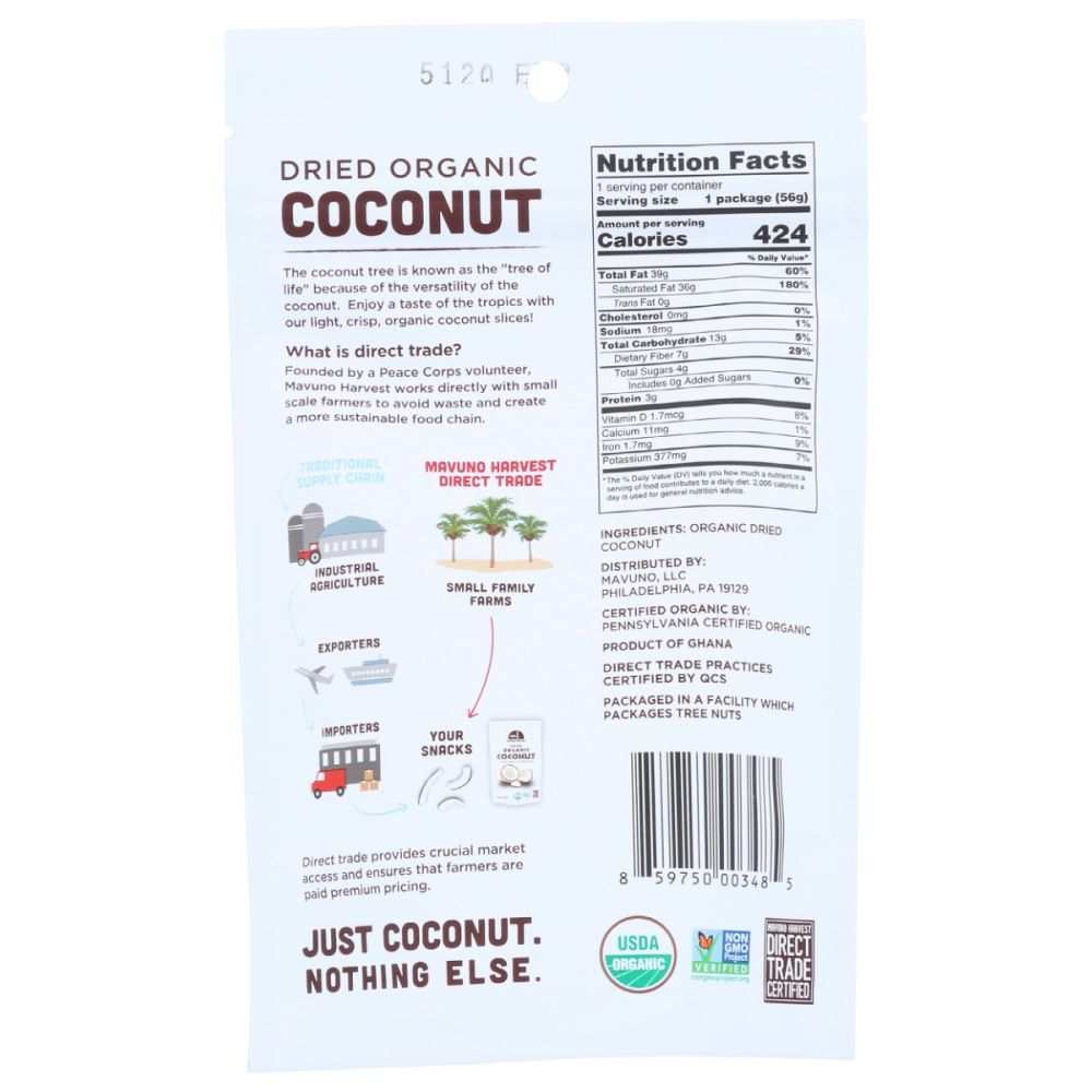MAVUNO HARVEST: Dried Coconut Organic, 2 oz