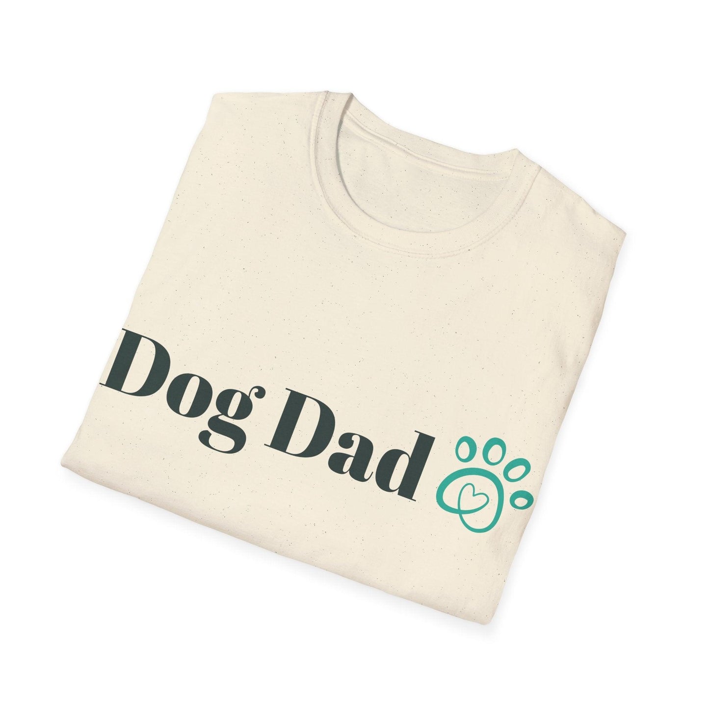 Dog Dad Paw Unisex Softstyle T-Shirt