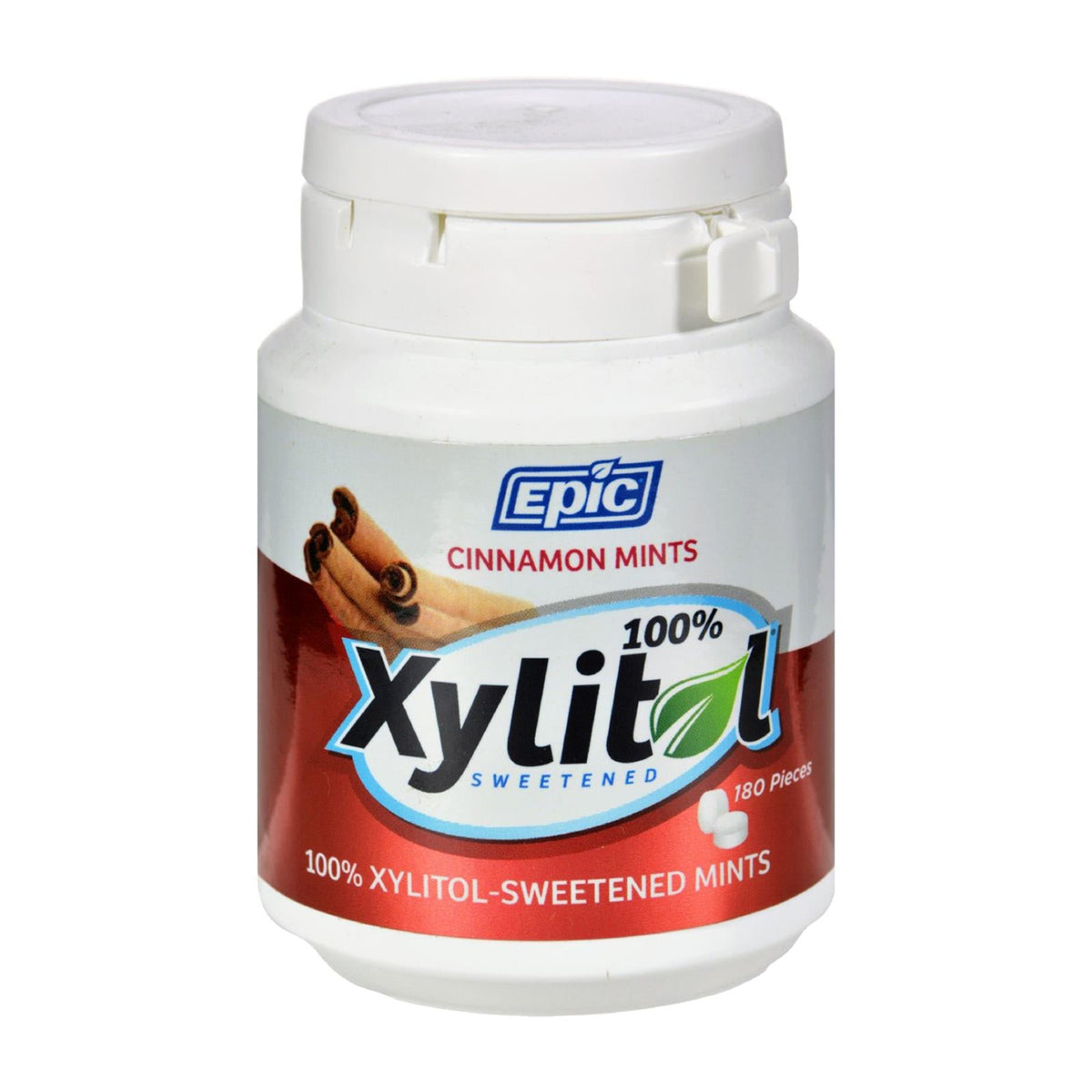 Epic Dental Cinnamon Xylitol Mints, 180 Count Bottle