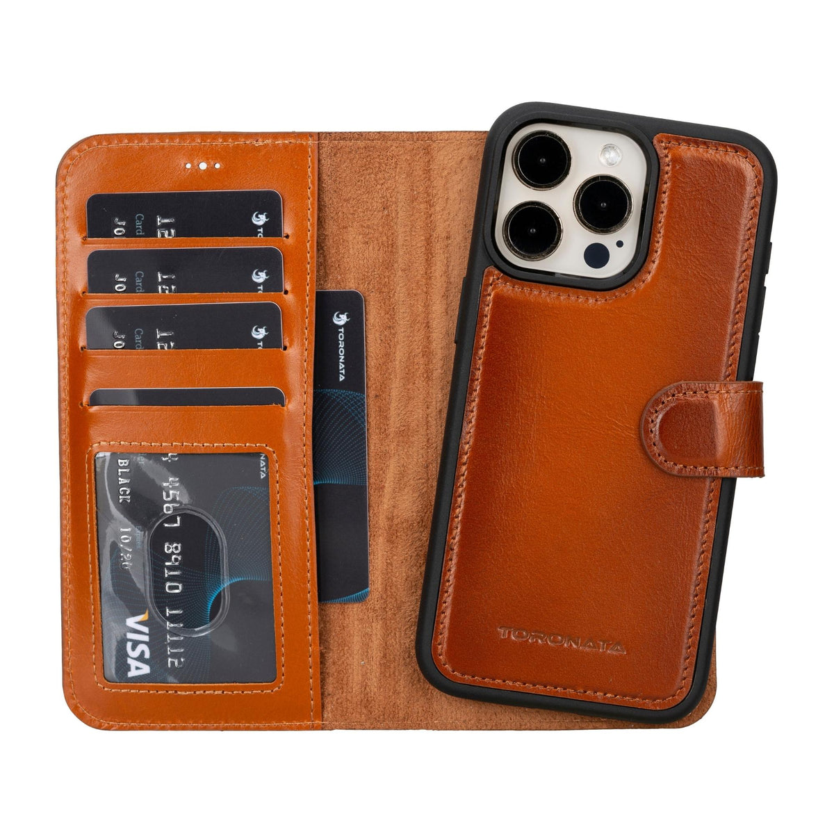 Casper iPhone 14 Series Detachable Leather Wallet Case