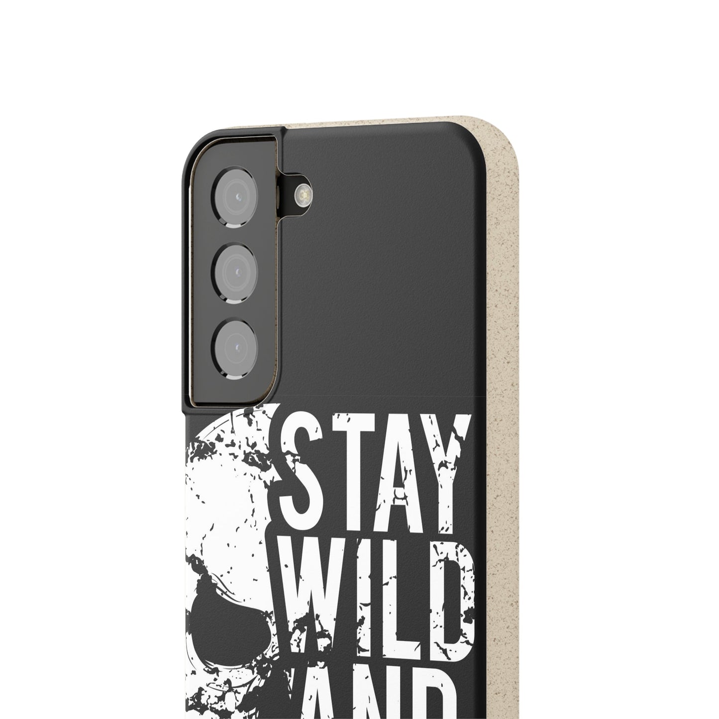 Stay Wild And Free Skull Biodegradable Cases