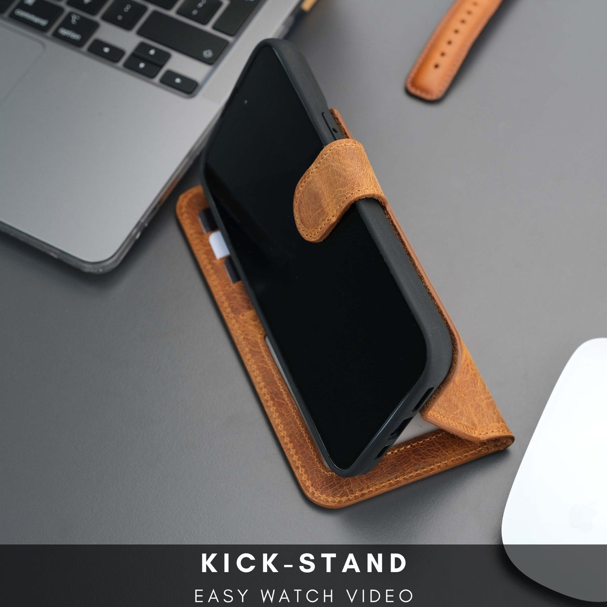 Casper iPhone 16 Pro Wallet Case Leather MagSafe
