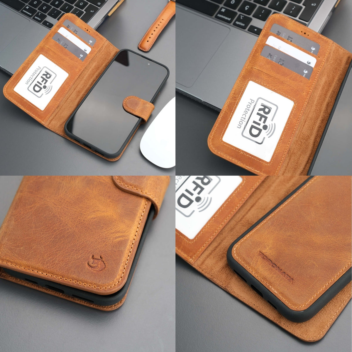 Casper Leather iPhone 14 Wallet Case | MagSafe
