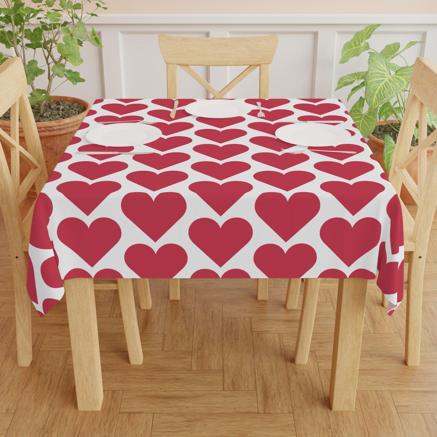Valentine’s Hearts Tablecloth