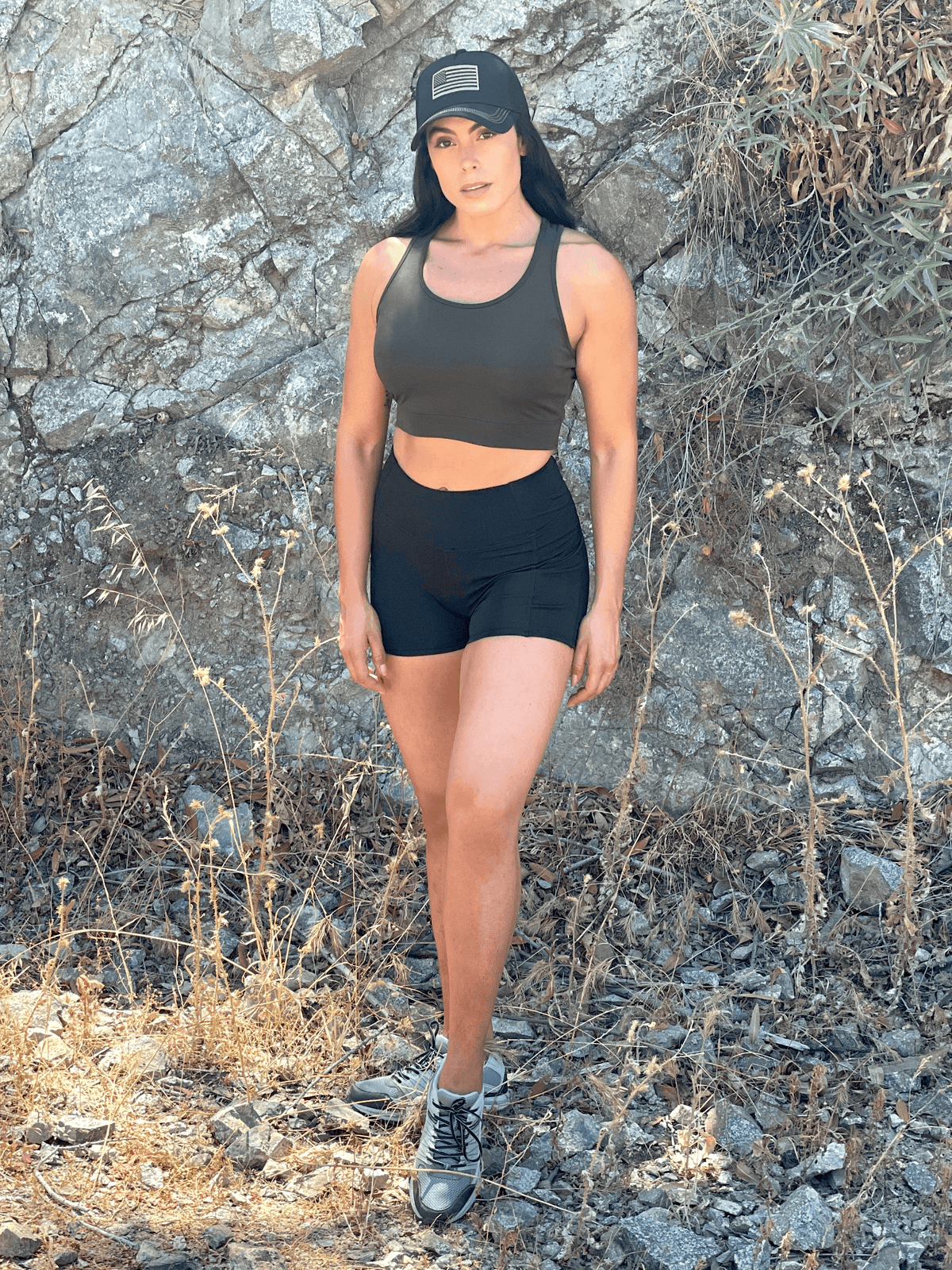 JupiterGear High-Waisted Athletic Shorts with Side Pockets
