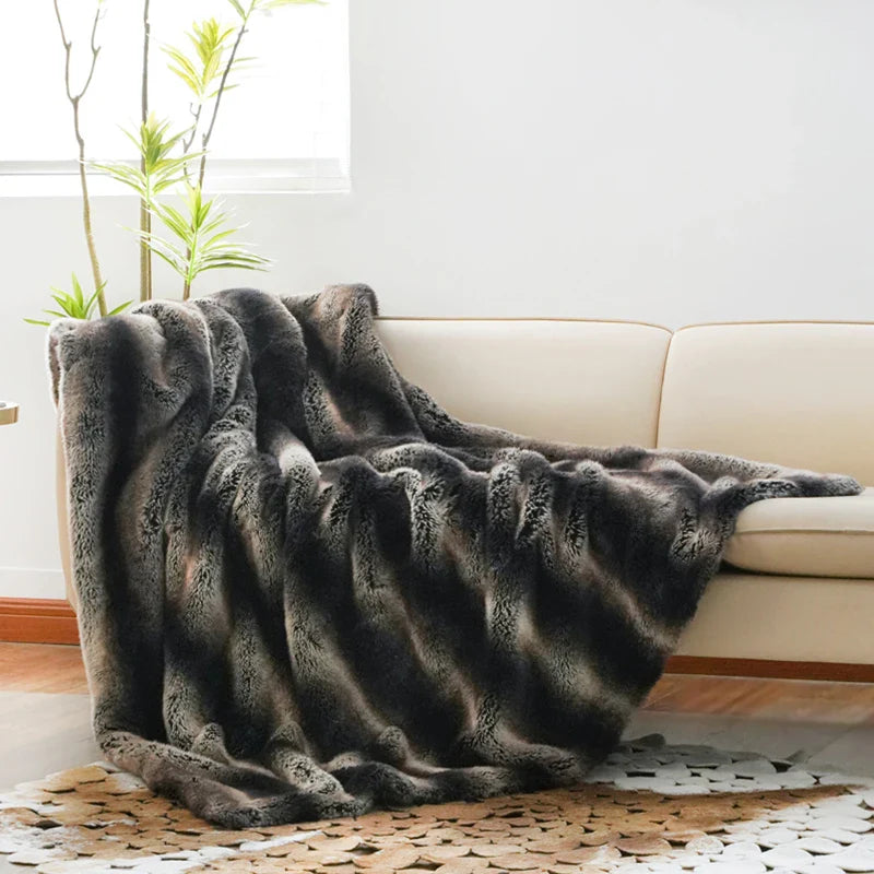 Fur Fury Deluxe Faux Fur Throw Blanket — Ultimate Softness Meets Hardcore Rock Vibes