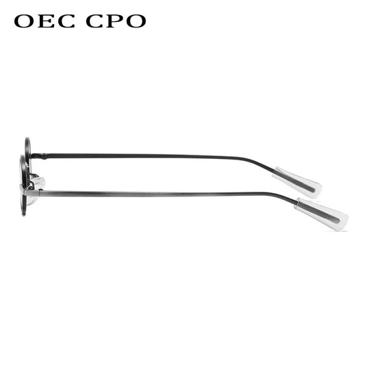 Backstage Riot Vintage Round Shades – Rock Punk Metal Sunglasses With Wide Bridge