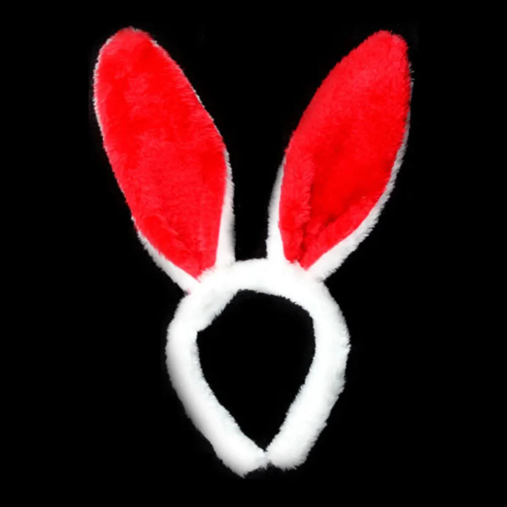 FluffPop Bunny Band – Soft Plush Rabbit Ear Headband for Women & Girls (Cosplay, Parties, Easter Fun!)