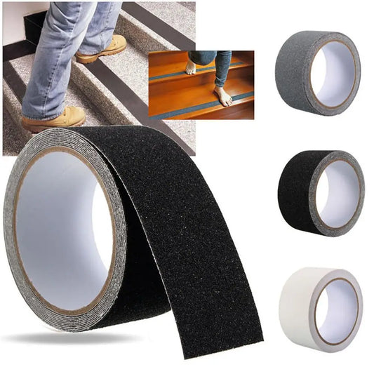 GripWiz 5m Pro Anti-Slip Safety Tape – Outdoor/Indoor High-Friction Waterproof Traction Roll