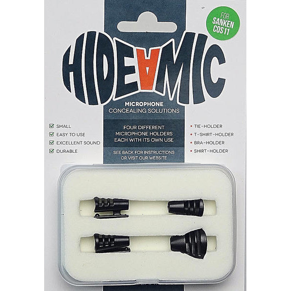 Hide-A-Mic COS11 Set 4 different holders (Beige, White, Clear, Black, Grey)