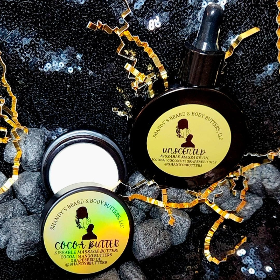 Shandy's Beard & Body Butters - Kissable Massage Bundle