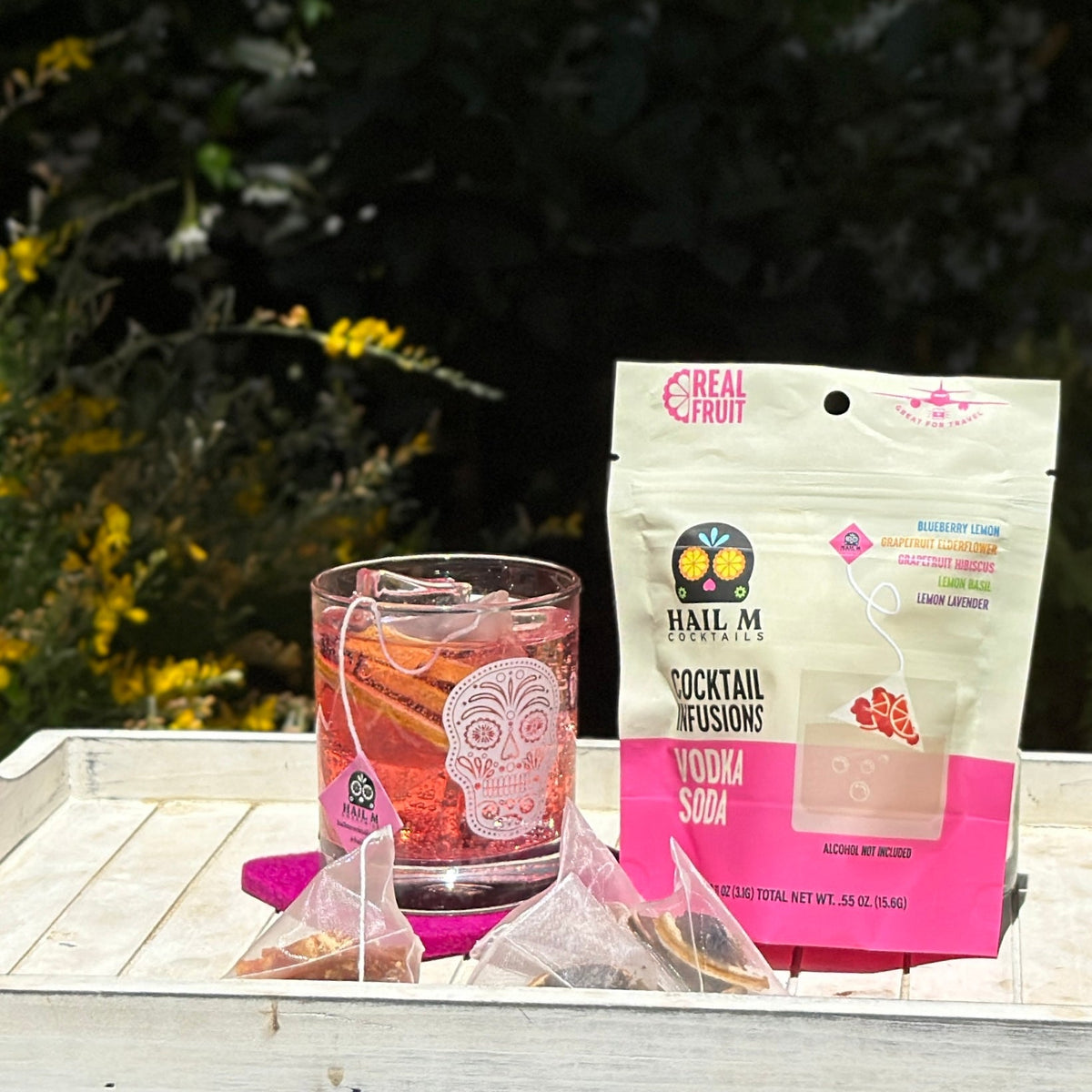 Vodka Soda Infusion Kit – Sugar Free - Travel Cocktail Tea Bags