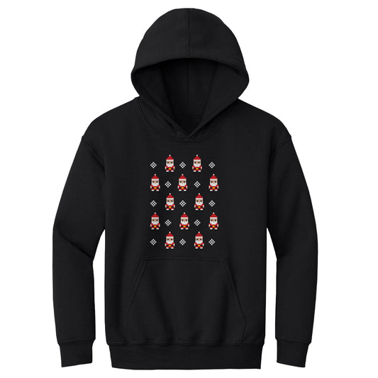 Christmas 8-bit Santas WHT