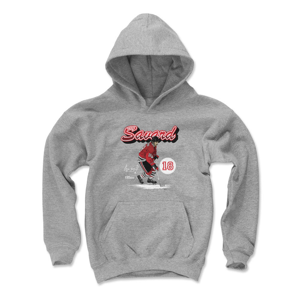 Denis Savard Chicago Retro Script WHT