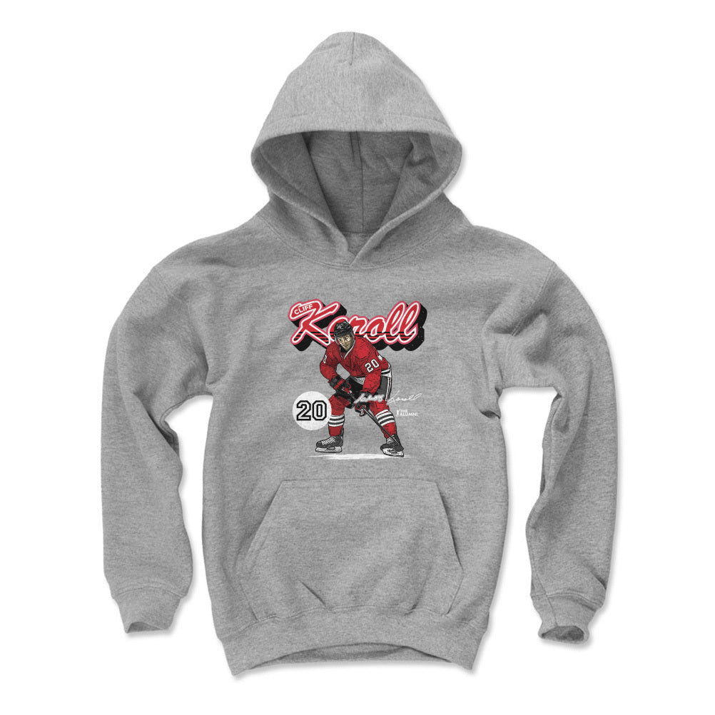 Cliff Koroll Chicago Retro Script WHT