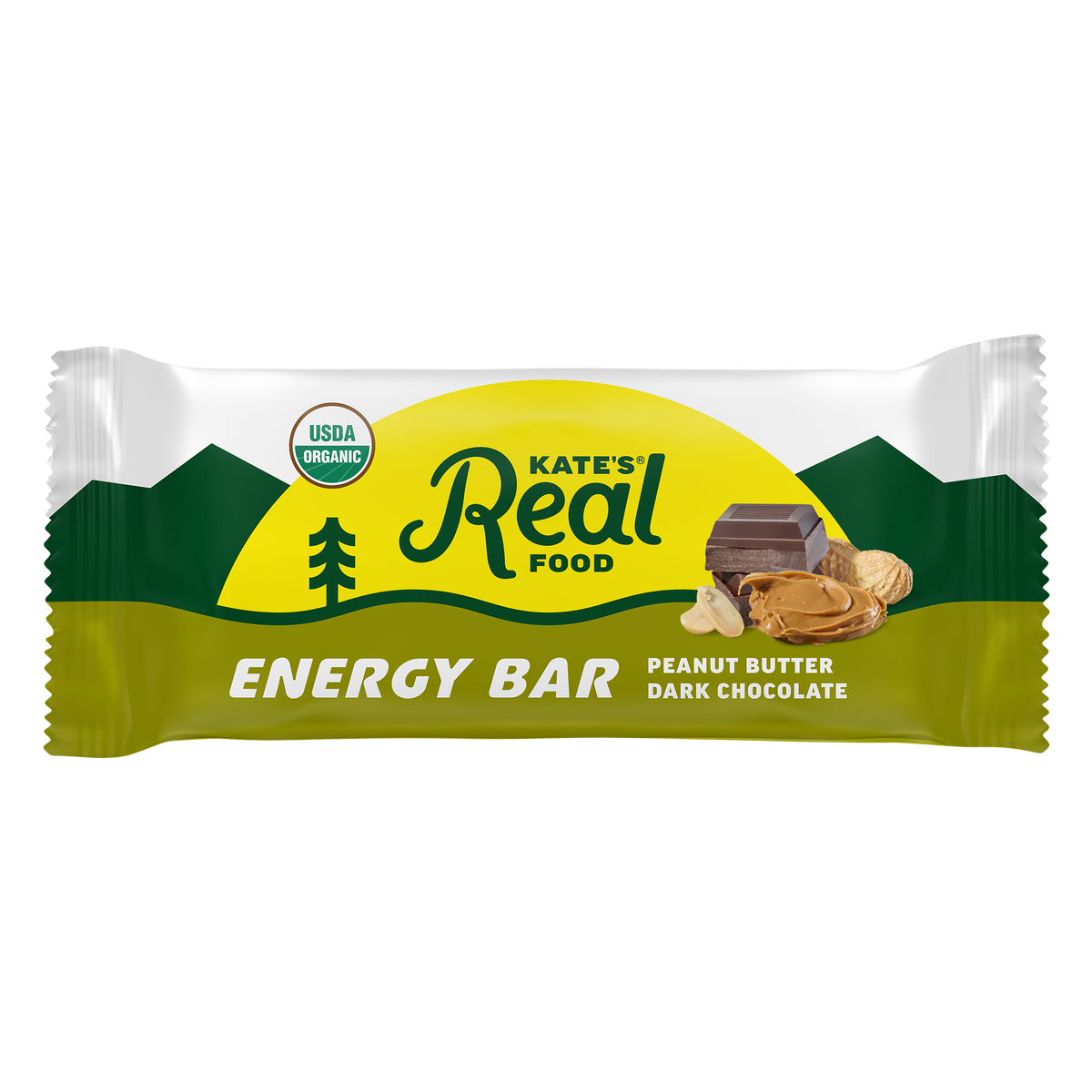 Kate's Real Food Peanut Butter Dark Chocolate Bars - 12pk