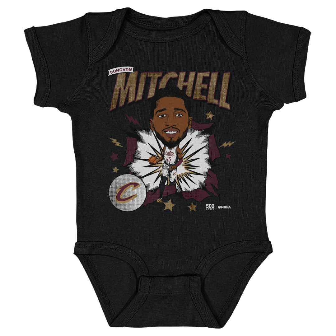 Donovan Mitchell Cleveland Cavaliers Caricature WHT