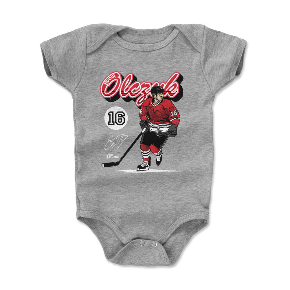 Eddie Olczyk Chicago Retro Script WHT