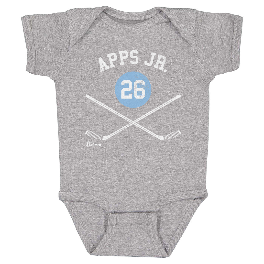 Syl Apps Jr. Pittsburgh 26 Sticks WHT