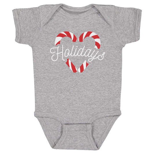Christmas Candy Cane Heart WHT