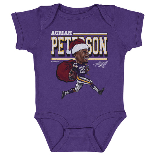 Adrian Peterson Minnesota Cartoon Santa Hat WHT