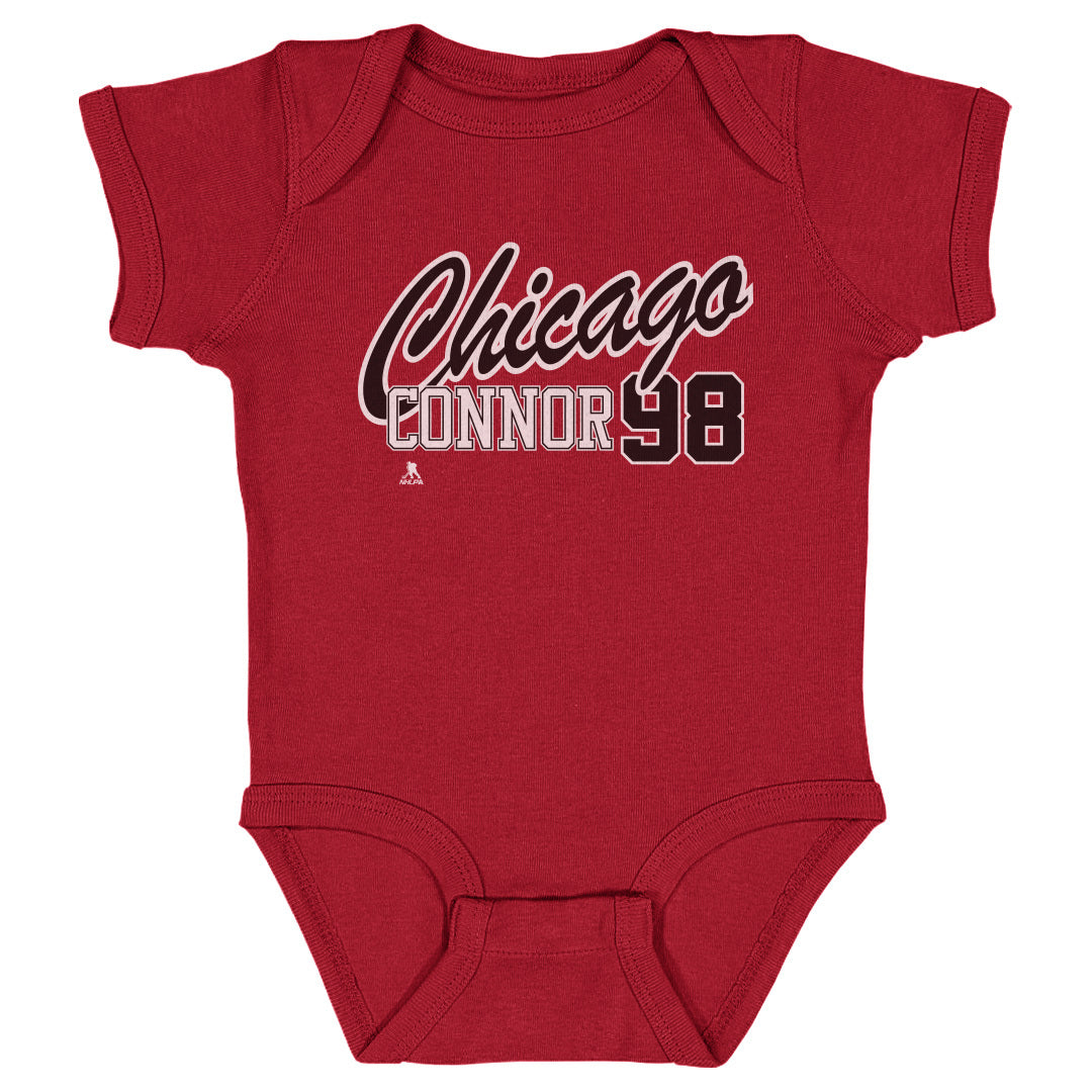 Connor Bedard Chicago Script 98 WHT