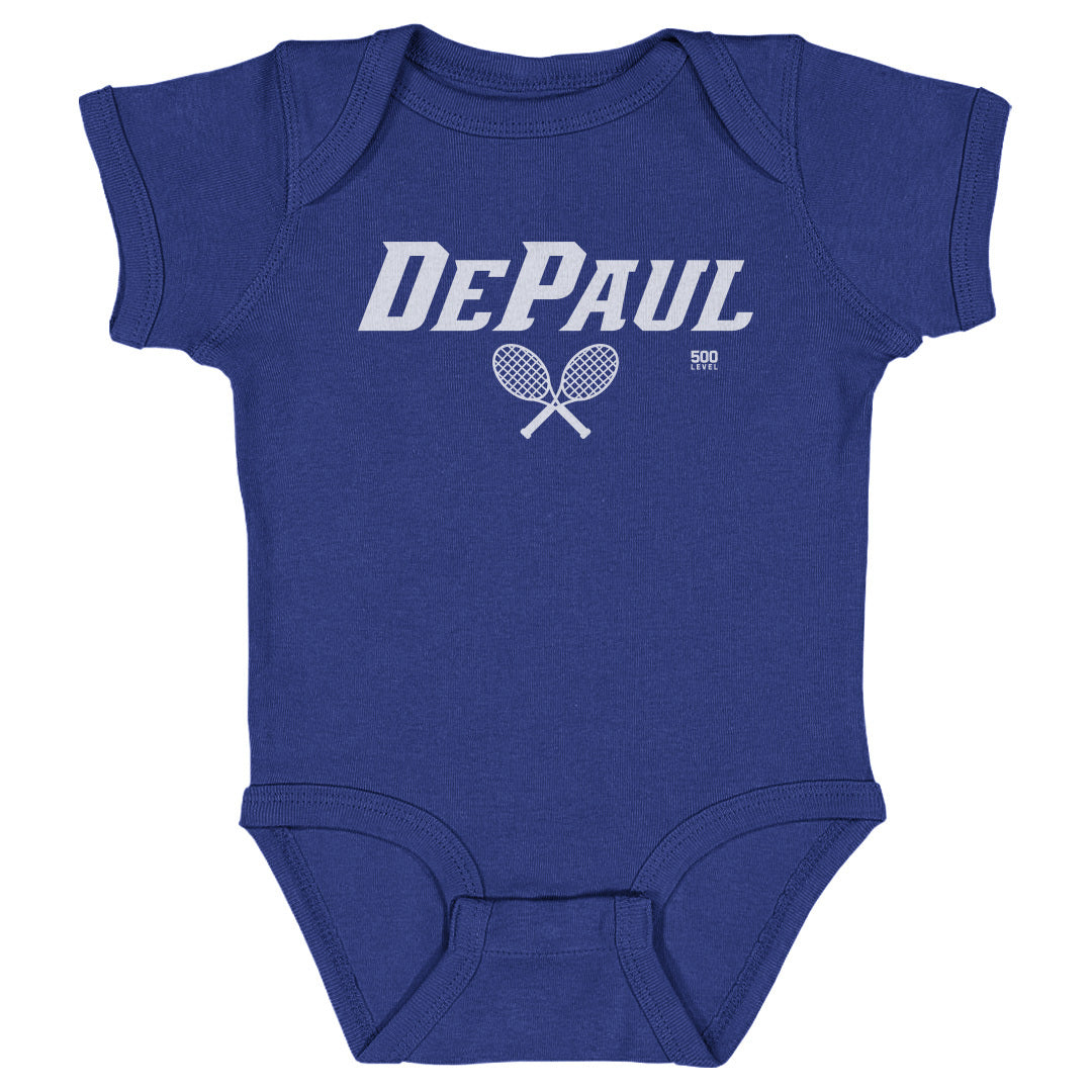 DePaul Blue Demons Tennis Minimalist WHT