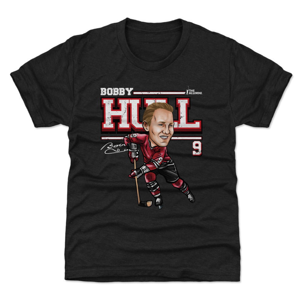 Bobby Hull Chicago Cartoon WHT