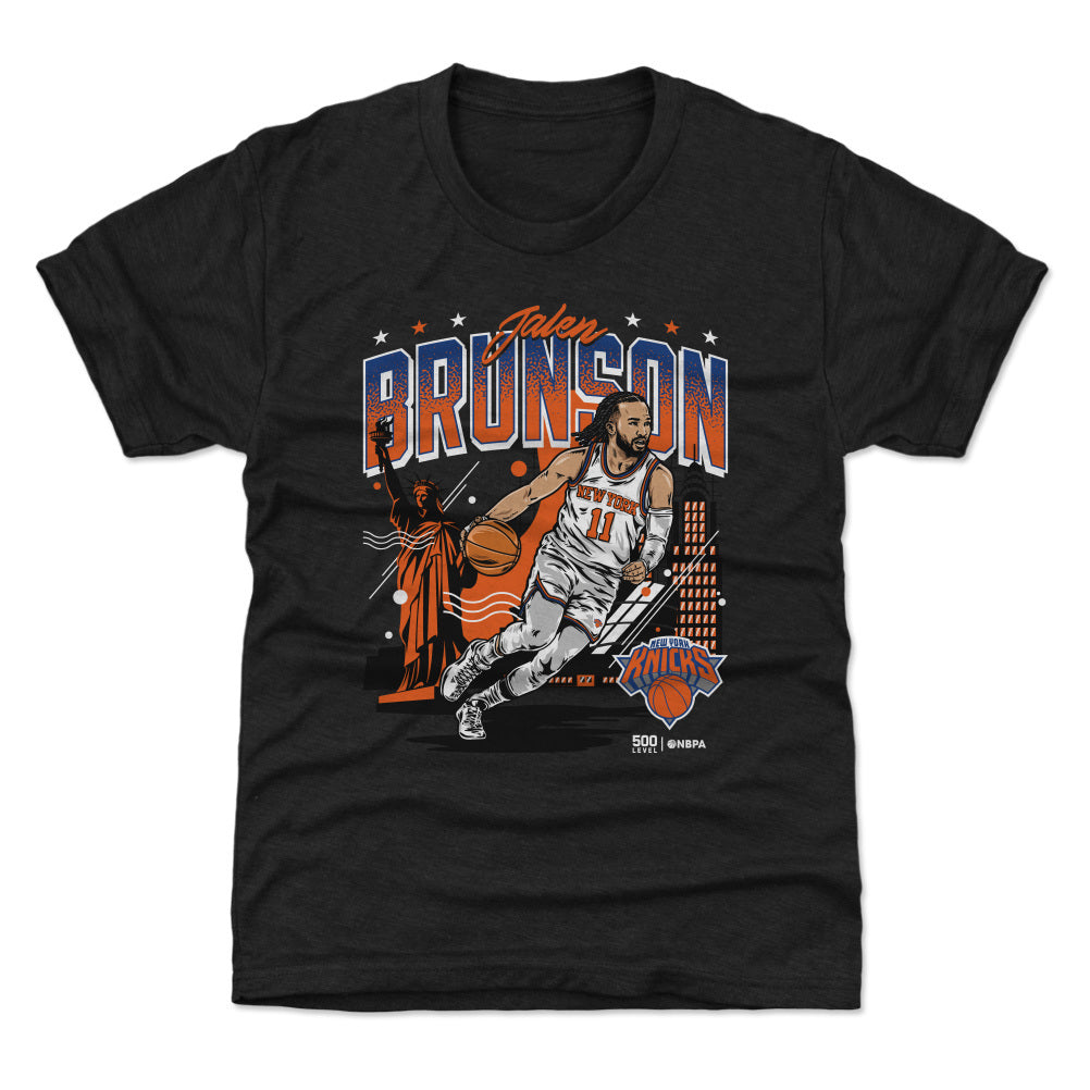 Jalen Brunson New York Knicks Skyline WHT