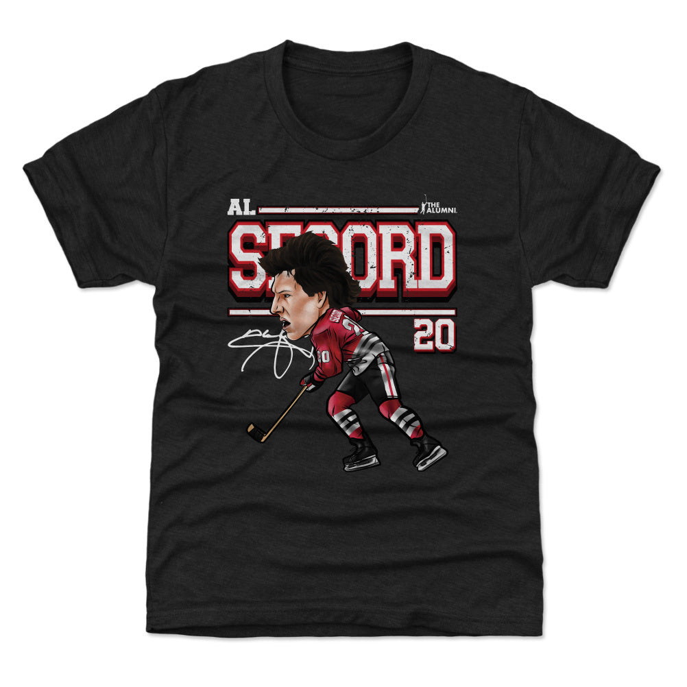 Al Secord Chicago Cartoon WHT