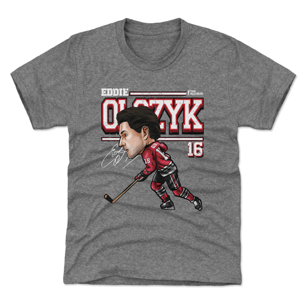 Eddie Olczyk Chicago Cartoon WHT