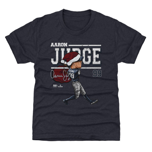 Aaron Judge New York Y Cartoon Santa Hat WHT