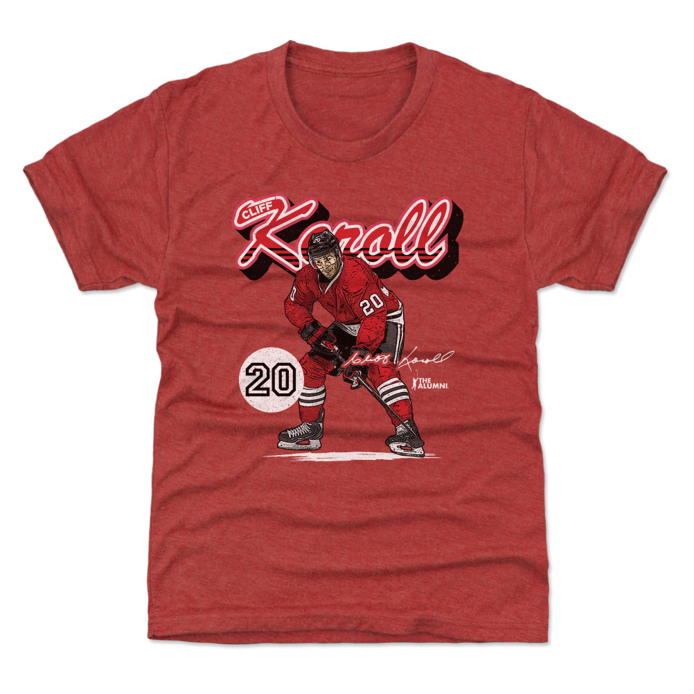 Cliff Koroll Chicago Retro Script WHT