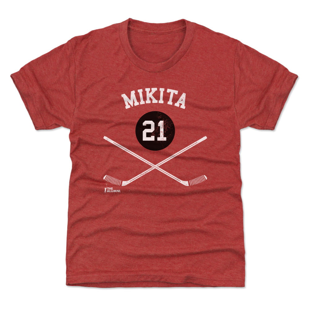 Stan Mikita Chicago 21 Sticks WHT