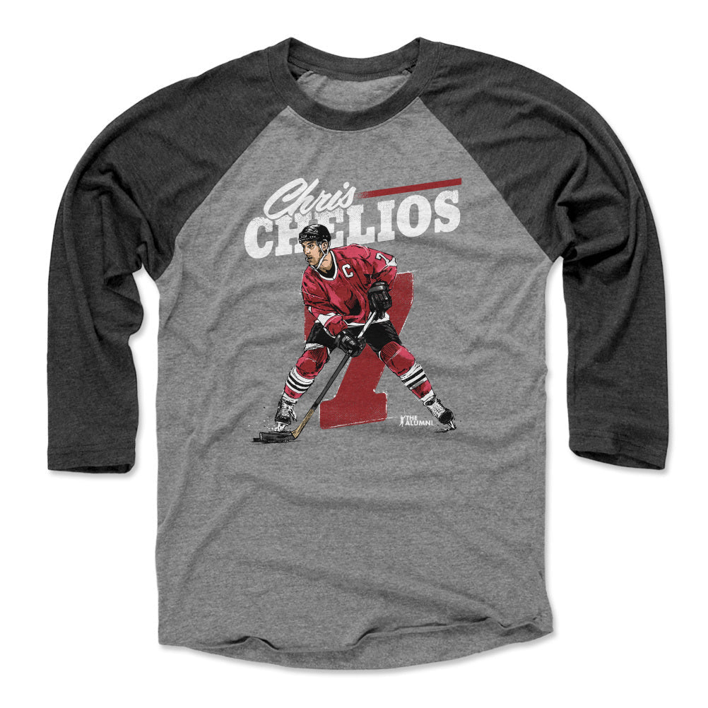 Chris Chelios Chicago Retro WHT